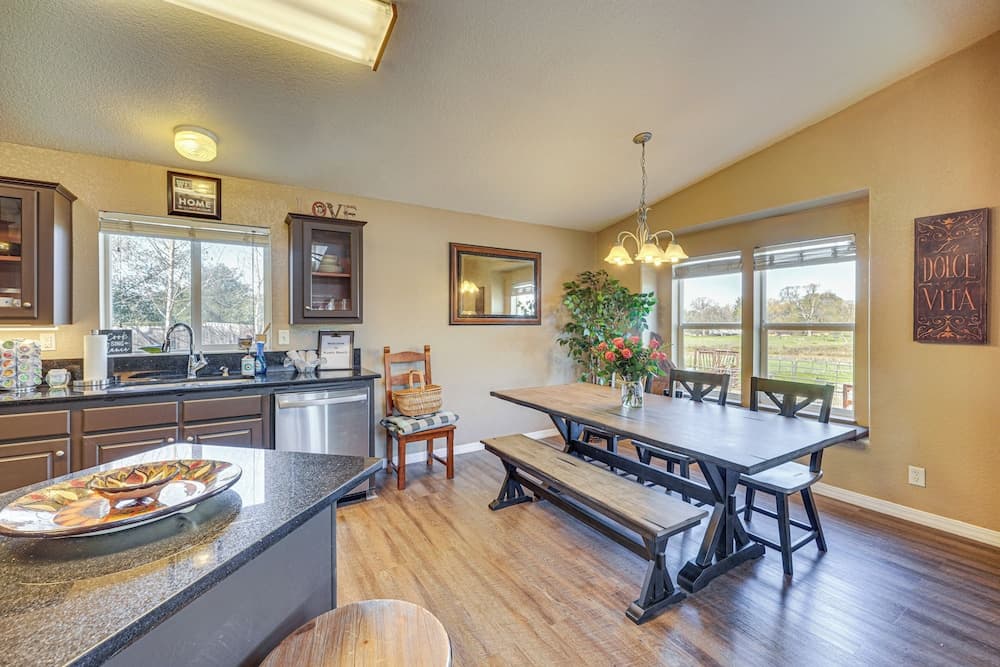 Covered Patio: Lincoln Vacation Rental!