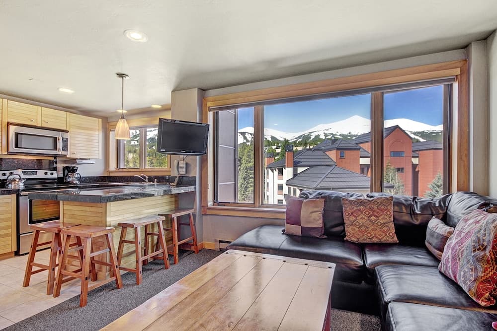 Downtown Studio W/ Sunny Alpine Views- Sleeps 4! Studio Bedroom Condo by RedAwning