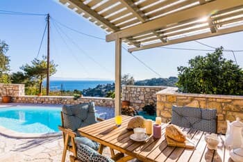 Loggos Seaview Cottage with Pool by Konnect