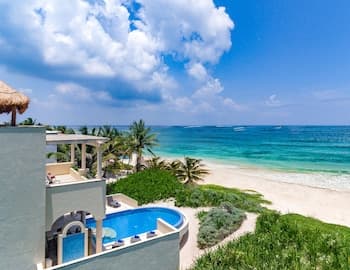 Ocean Front Private 3 Bedroom Villa in Akumal