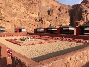 Wadi rum open view camp