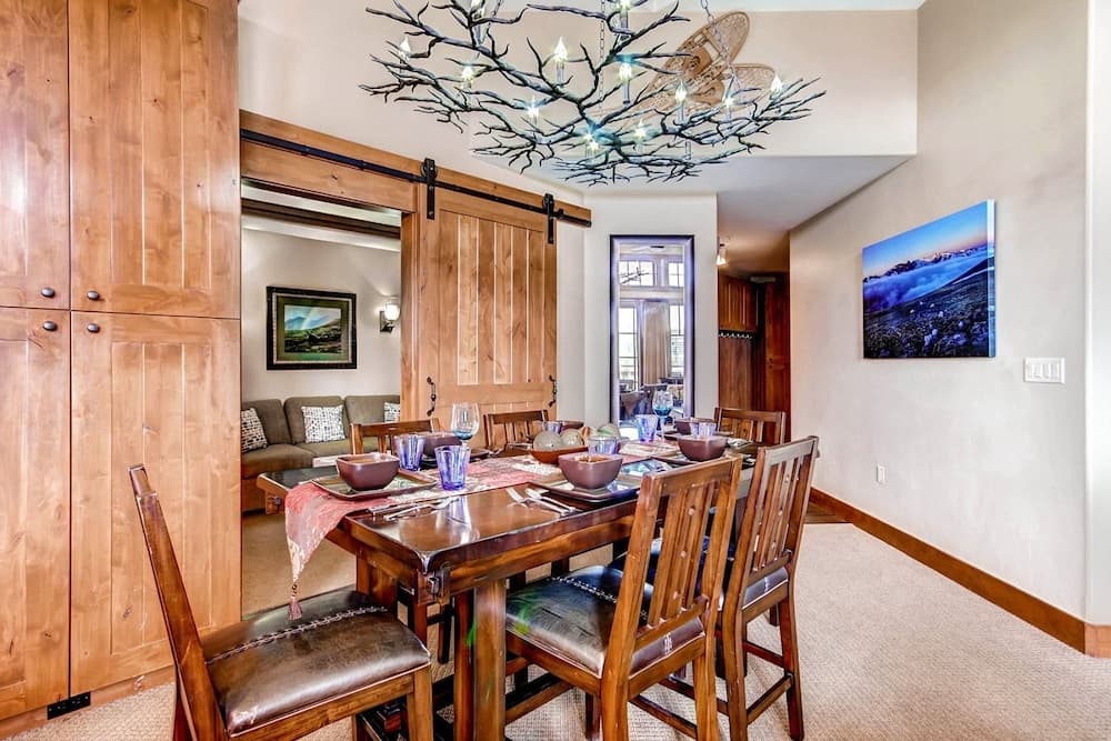 Luxury 3 Bedroom Ski in, Ski out  One Ski Hill Residence Located at the Base of Peak 8 with Hot Tub Access