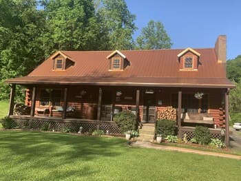 Log Cabin in the Field