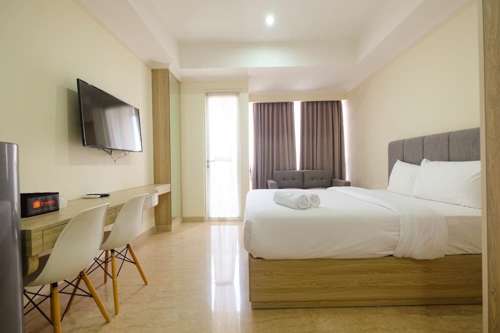 Comfy Studio Room with City View at Menteng Park Apartment