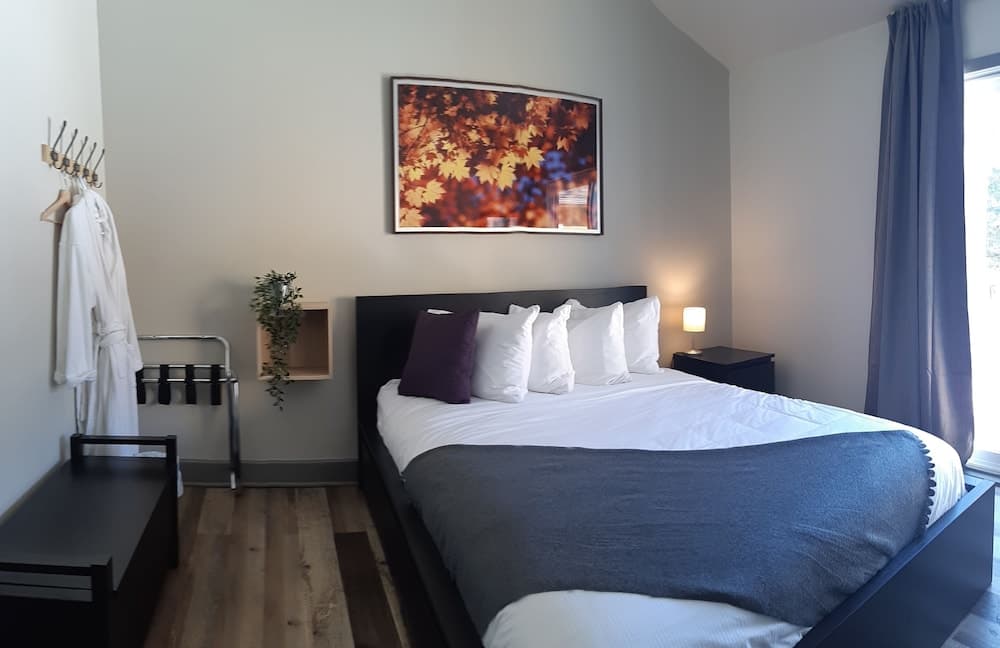 Oberge Inn  Riverside guest room in Val-David village with free parking