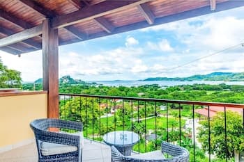 Panoramic View of Ocean and Hills in 2BD Flamingo Condo