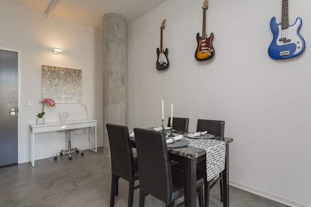 Industrial Chic Condo with Balcony