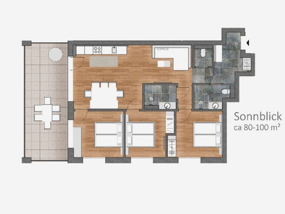 Beautiful Apartment With 2 Bathrooms, on ski Slope