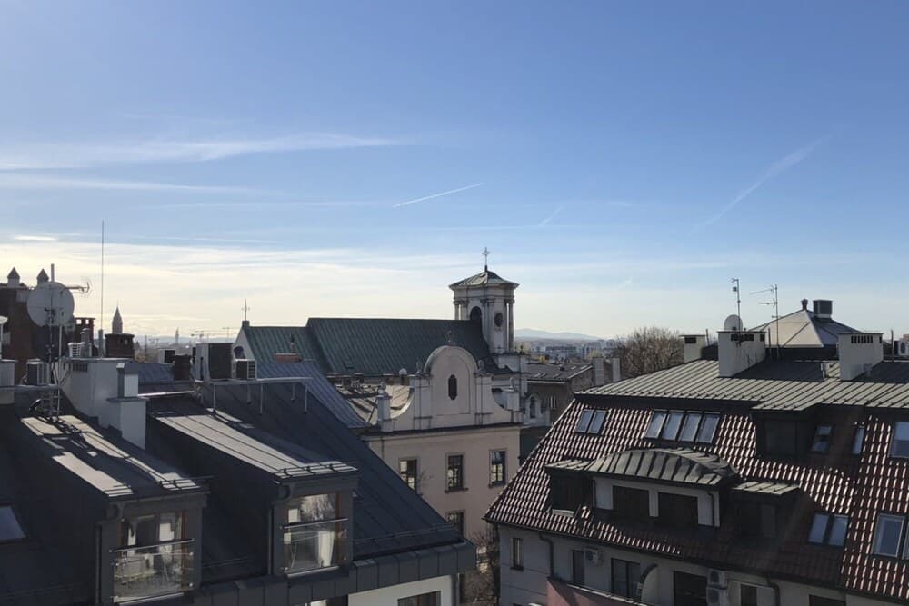 Elegant Penthouse Rooftop View Over Old Town Jewish Quarter
