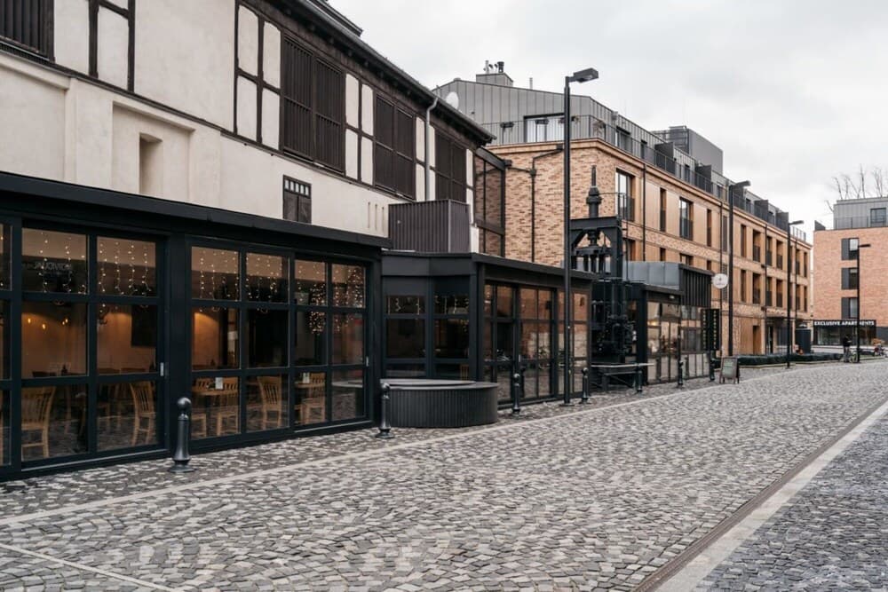 Modern and Industrial Apartment in Historic Brewery by the Old Town