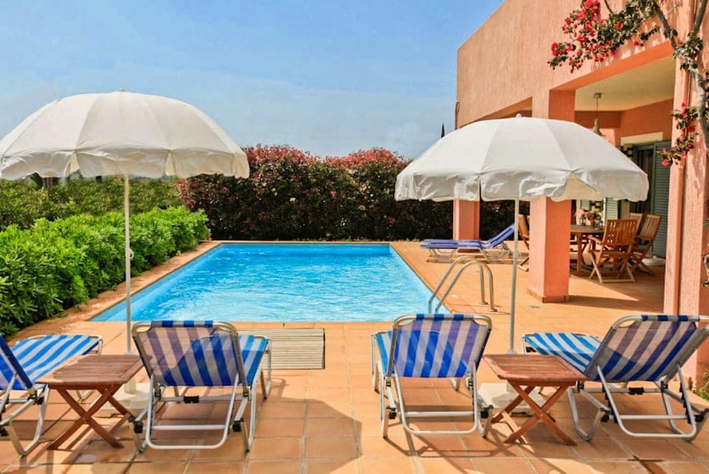 Villa Vali Large Private Pool Walk to Beach Sea Views A C Wifi Car Not Required - 1019