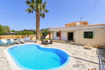 Villa Constantinos Large Private Pool Walk to Beach Sea Views A C Wifi Car Not Required - 2220