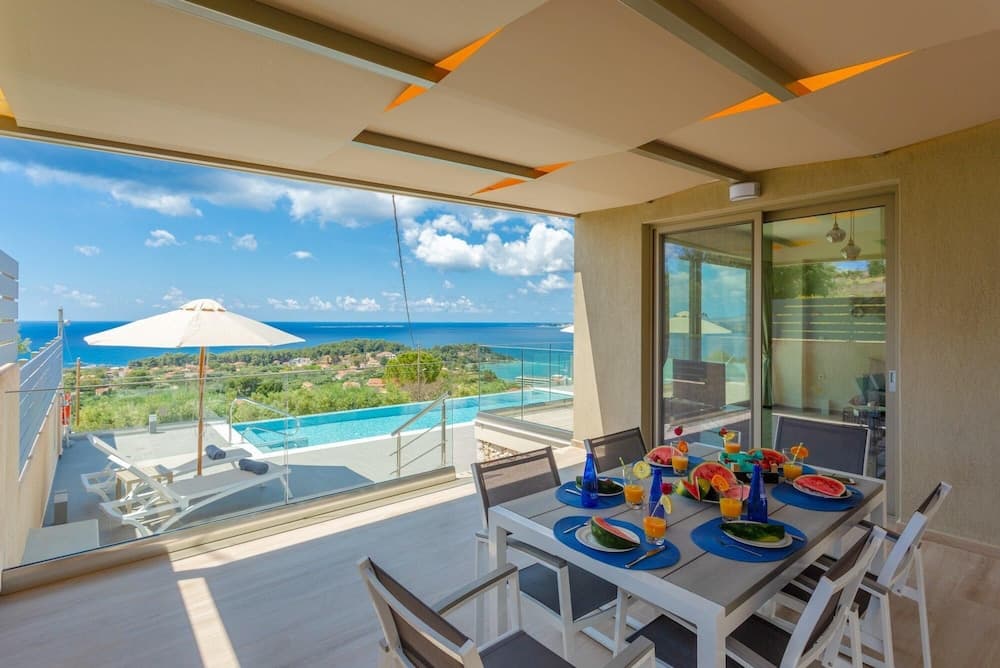 Villa Lassi Illios Large Private Pool Walk to Beach Sea Views A C Wifi - 3055