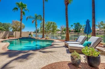 Updated Waterfront Home w/ Private Heated Pool & Garage. Near Arrowhead Shops! by Redawning