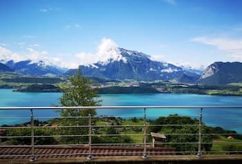 Chalet With Panoramic Views of the Mountains of the Oberland and Lake Thun