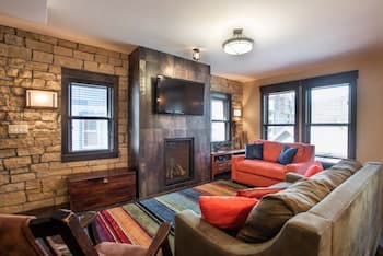 Village View, Townhouse | Fireplace at Parry Peak Lofts (Premium-Rated Condo 106)