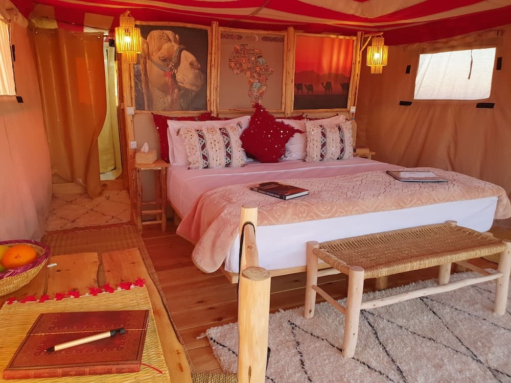 Stargazing Tent at Nkhila Lodge, Agafay Desert Camp