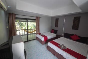 Asia Blue - Beach Hostel Hacienda - Superior Double or Twin Room With Pool View