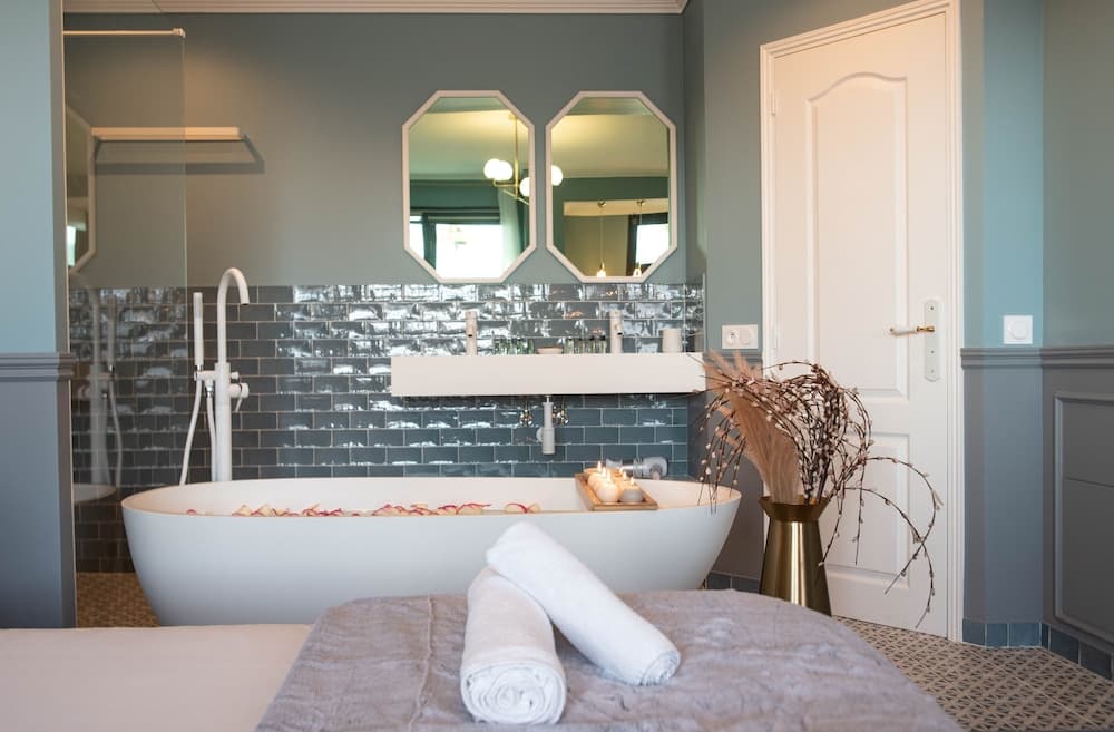 The Parisian Blue Eiffel Tower