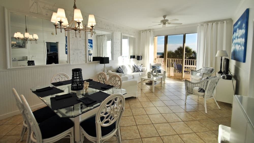 Ocean's Edge - Sip your coffee and watch the waves as you enjoy the gulf view balcony, accessible from the living room and the master bedroom 2 Condo by RedAwning