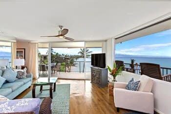 K B M Resorts: Hale Ono Loa Hol-409, Penthouse Suite, 2 Bedrooms, Ocean-front, Wrap Around Balcony, Whale Watching, Includes Rental Car!
