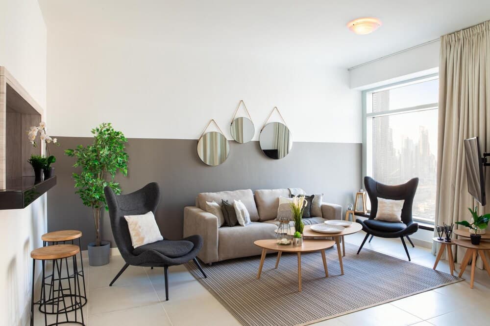 Central Dubai Apt w Danish Twist Burj Khalifa Vws