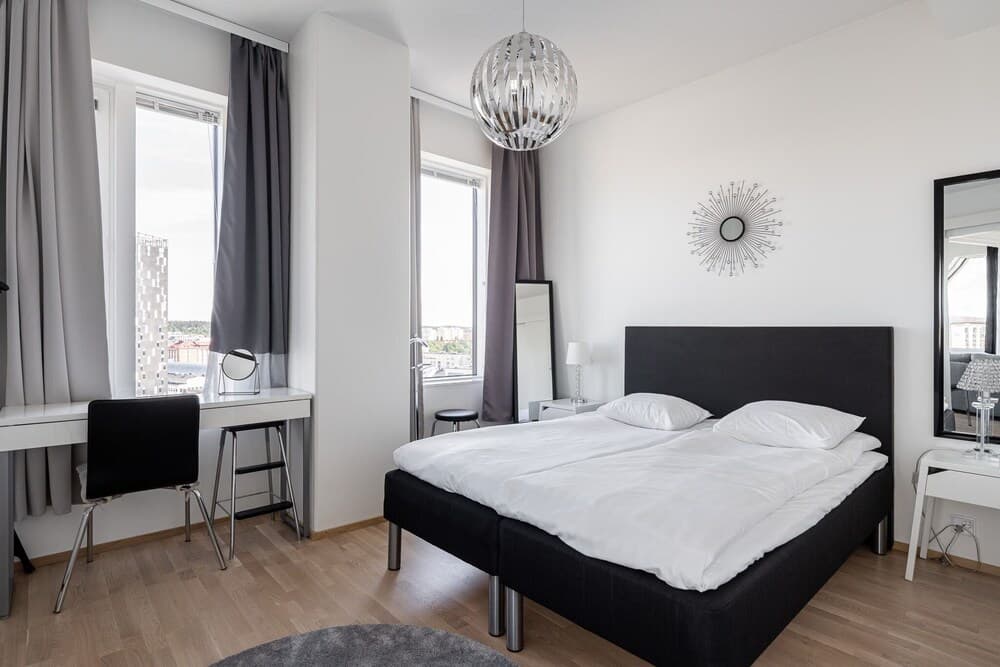 Stunning Views 2BR Apt with Sauna & Best Location