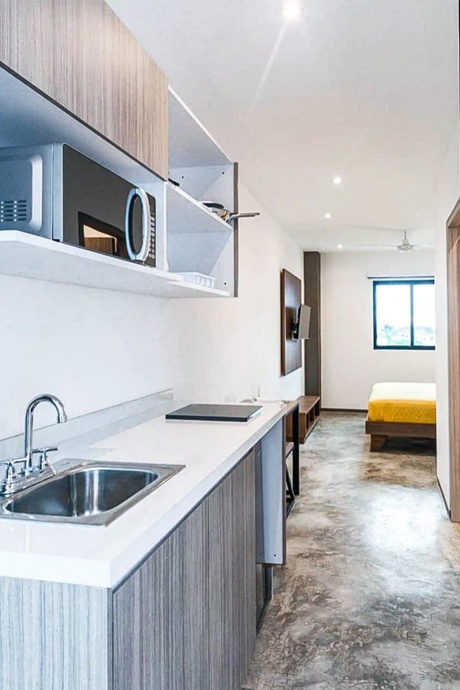 Queen Studio PDC Oasis Pool Rooftop Lounge Walk to 5 Avenida Best Playa Beaches