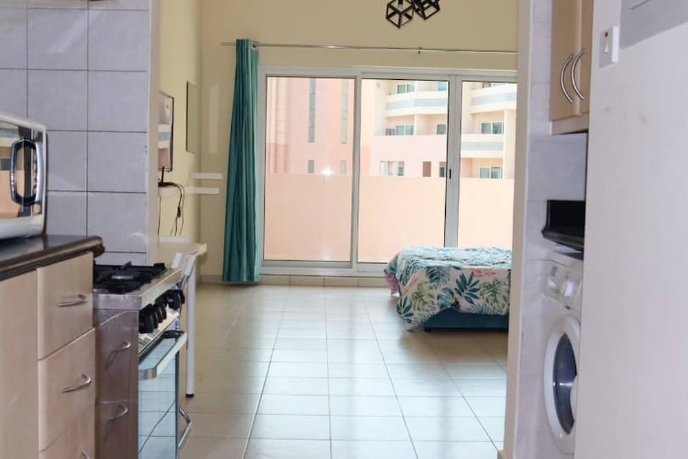 Lovely Family Friendly Furnished Studio With Balcony and Pool