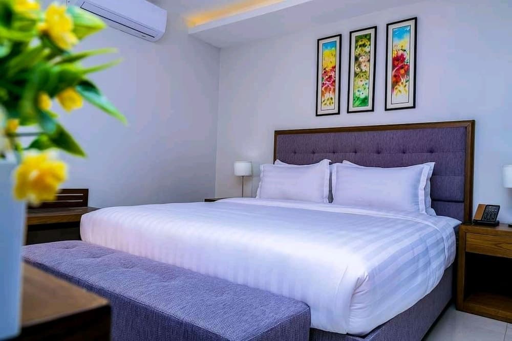 Beautiful woman hotel