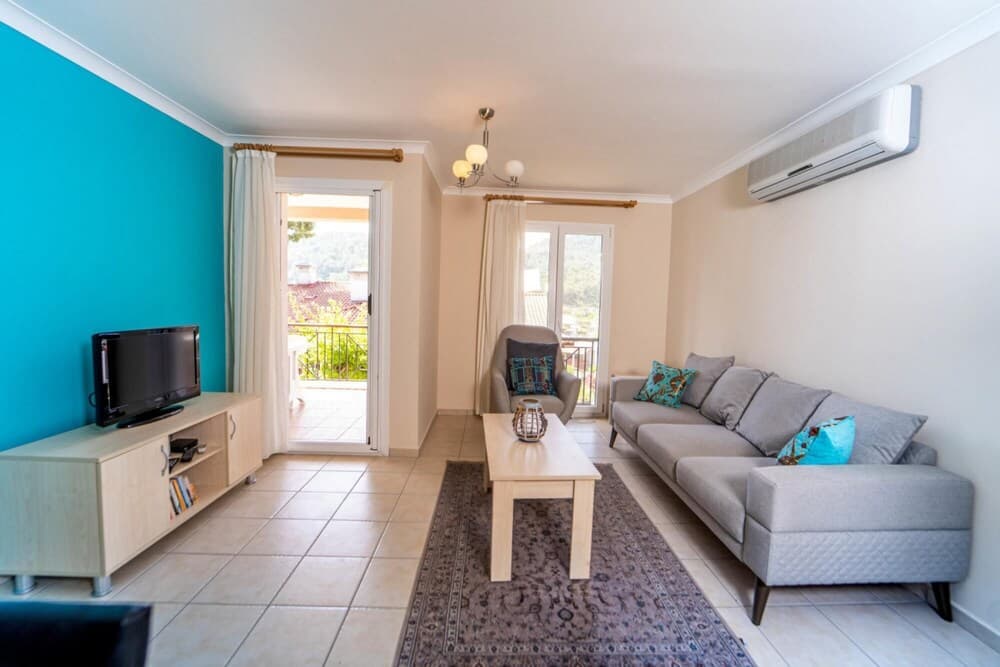 House With Balcony and View Near Beach in Gocek