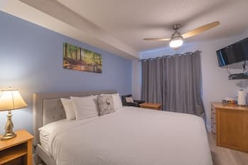 One Hotel Room with King Bed & AC