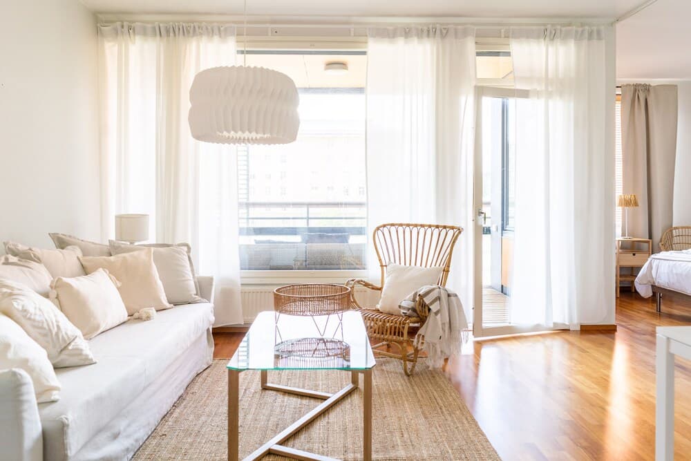 1br apartment with terrace and sauna