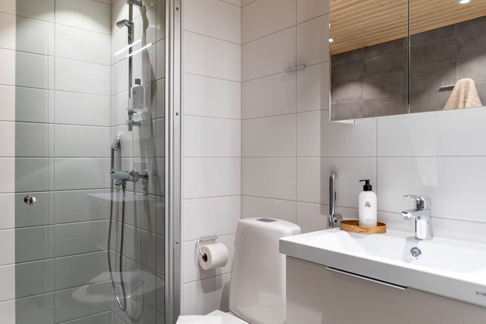 Private sauna and balcony in Kakola