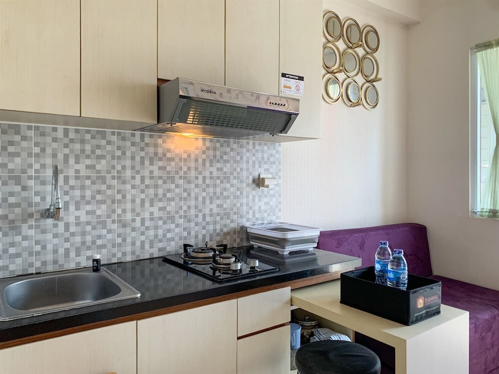 Modern Look And Comfortable 2Br Green Pramuka City Apartment