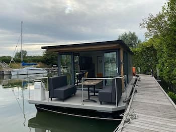 Modern House Boat in Monnickendam With Jetty