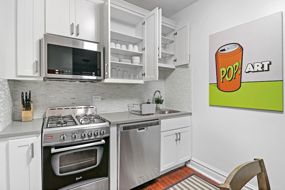 2BR City Apt Fast Wi-Fi Roscoe LakeView