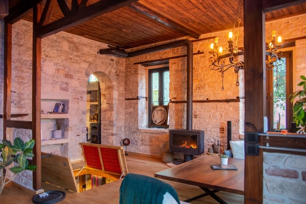 Enchanting Stone House in Urla With Backyard