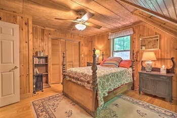 The Bird Sanctuary Fire Pit, Gas Grill & Hammock