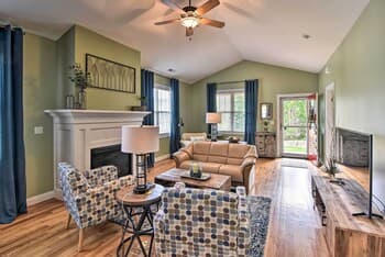 Peaceful Family-friendly Home w/ Fireplace & Porch