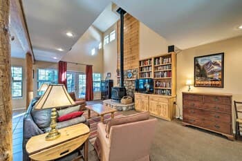 Scenic Riverside Cabin w/ Multi-level Deck & Grill