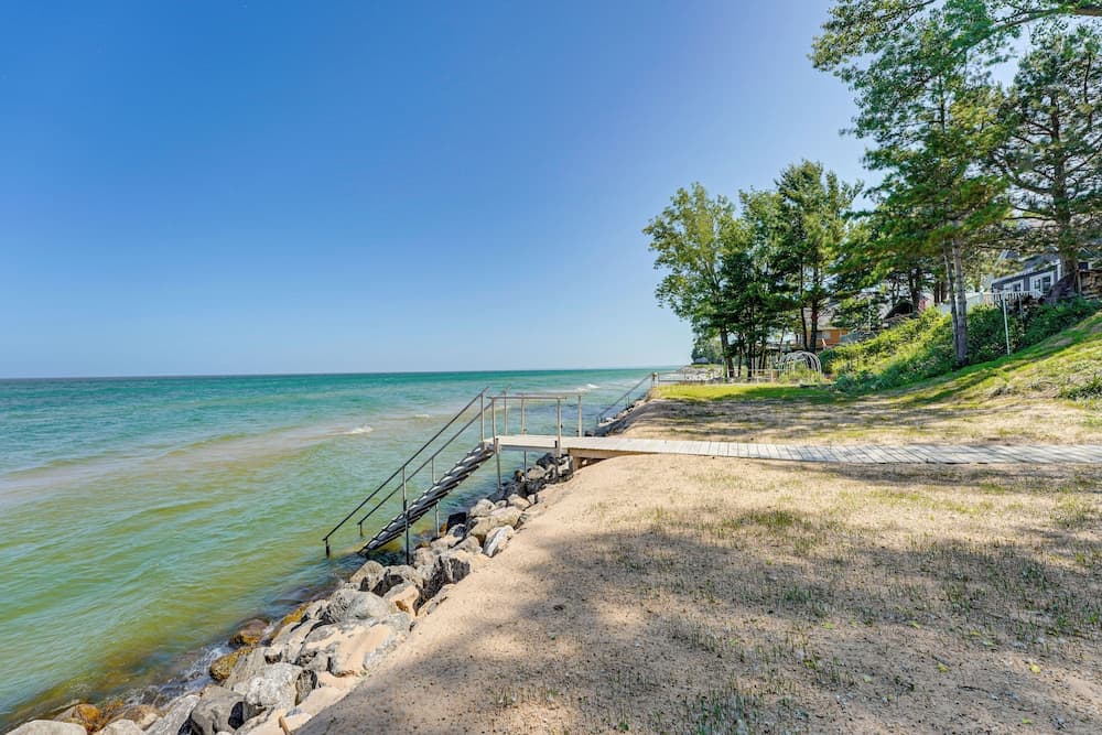 Sunny Mears Vacation Rental w/ Private Beach!