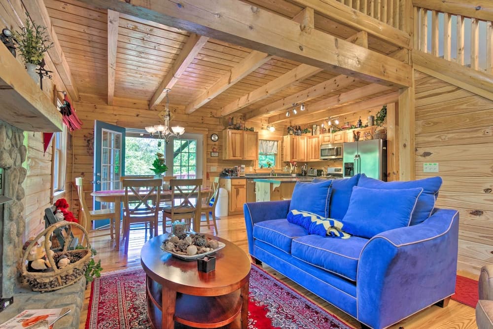 Serene Lake Lure Cabin w/ Fire Pit & Grill!