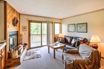 Condo on 1st Green w/ Deck at Schuss Mountain!