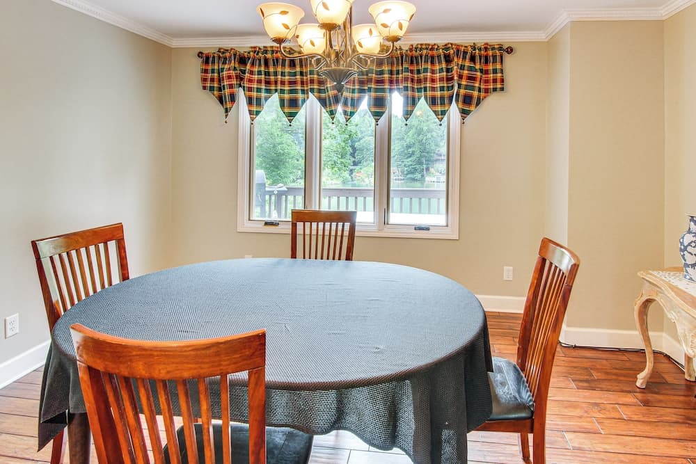 2-story Deck: Waterfront Lake Lure Home!