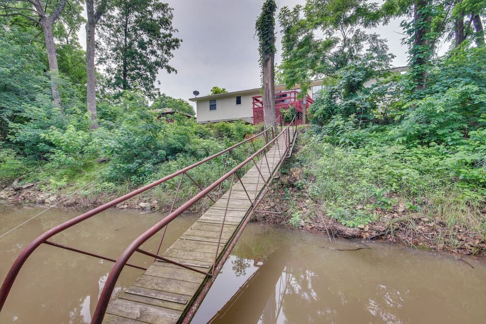 Yard + 15' Boat Slip: Waterfront Grove Getaway