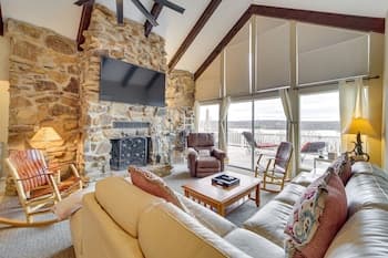 Lake-view Eufaula Getaway w/ Deck, Fire Pits!