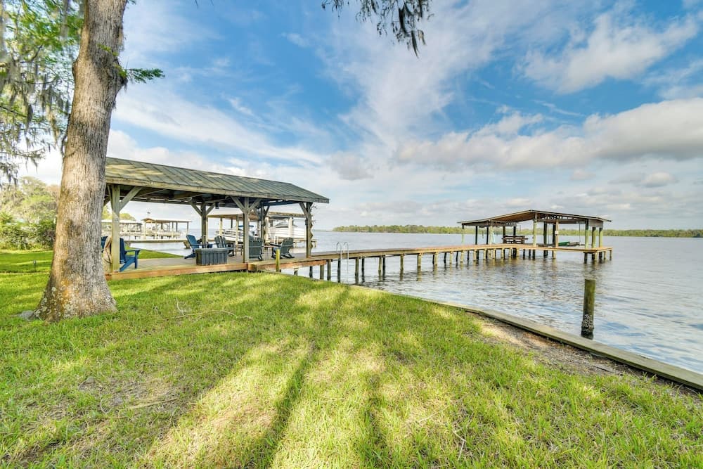 Pet-friendly St Augustine Home w/ Dock & Yard!