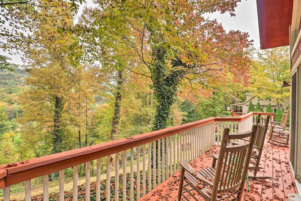Rustic Red Cabin w/ Deck in Maggie Valley Club!