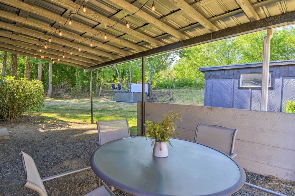 Peaceful Quilcene Riverfront Home w/ Hot Tub!